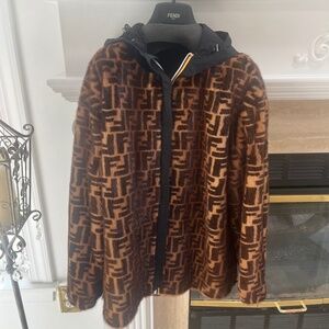 Unisex Fendi genuine mink reversible Jacket